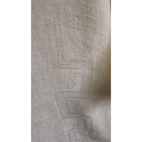 IRO 'Emerald' V-Neck Linen Mini Euro Caftan Dress Ecru w/Fringe Hem Sz 34/small - Picture 6 of 9